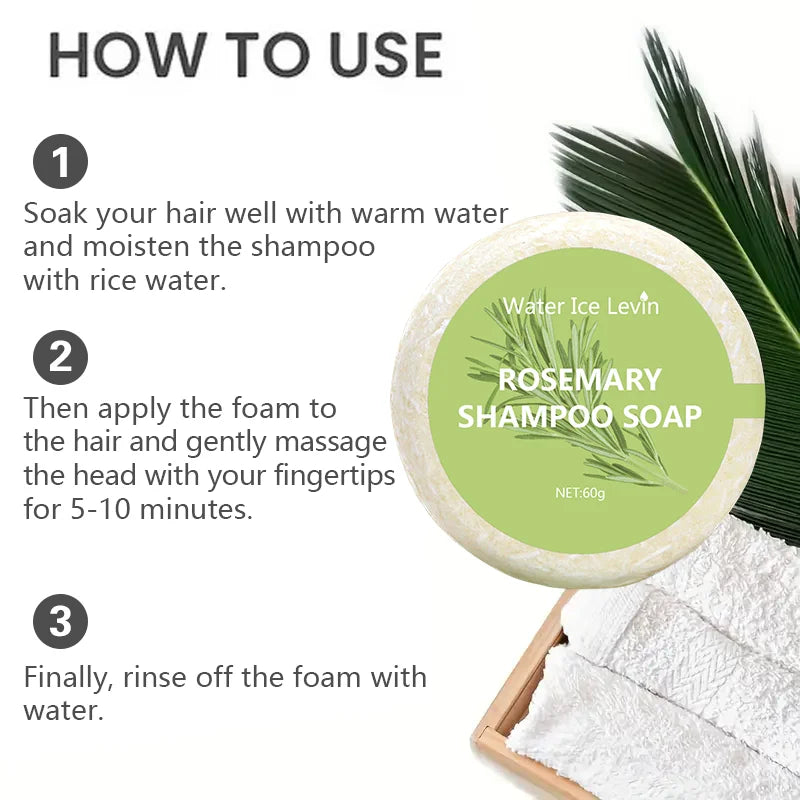 Rosemary Shampoo Bar – Hair Growth, Moisture & Oil Control