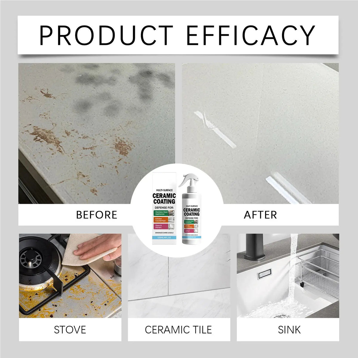 Ceramic Glass Coating Spray 120ml – Shine, Seal & Protect