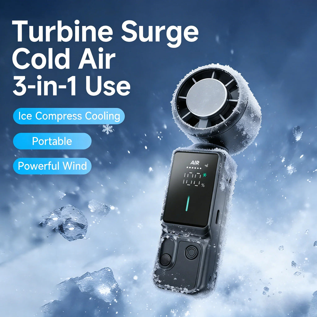 Portable Mini Handheld Fan | USB Rechargeable, 100-Speed Cooling