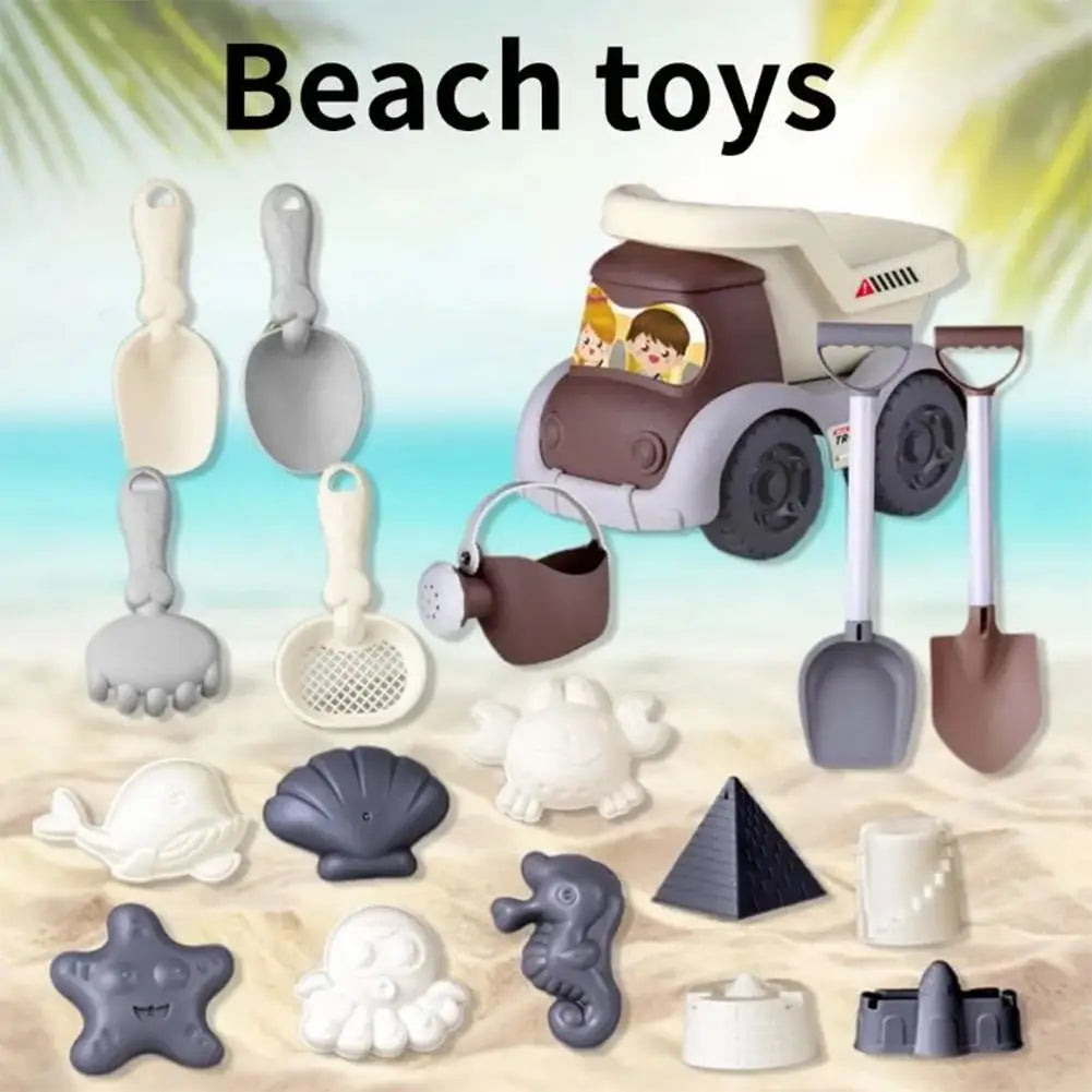 Kids Beach Sand & Water Play Set – Shovel, Rake & Bucket
