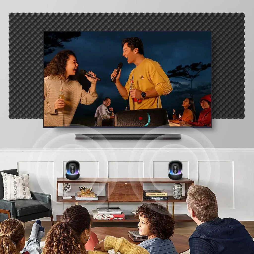 12-Pack Self-Adhesive Acoustic Foam Wall Panels | Home Studio