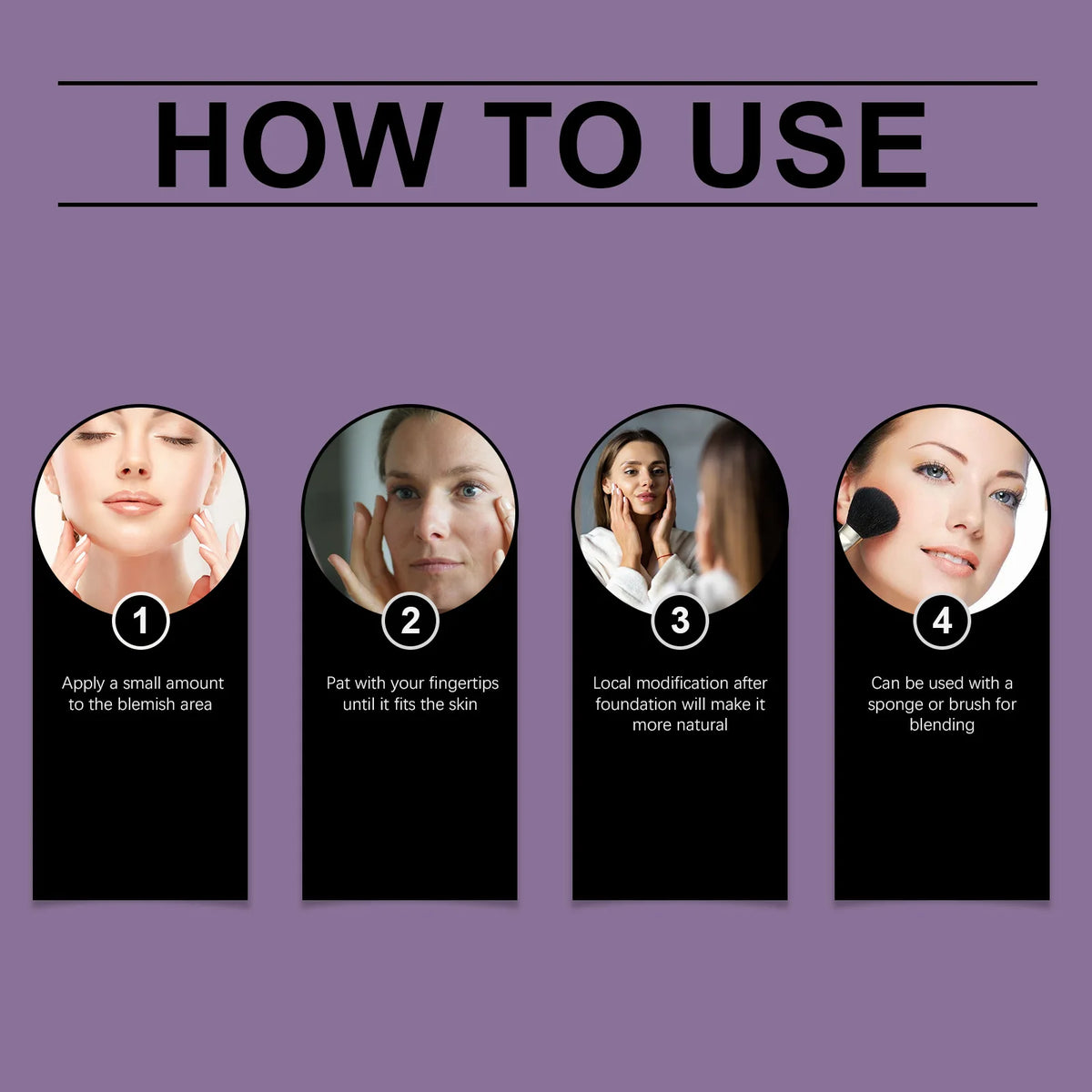 OceAura Flawless Concealer – Waterproof, Full Coverage, All Skin