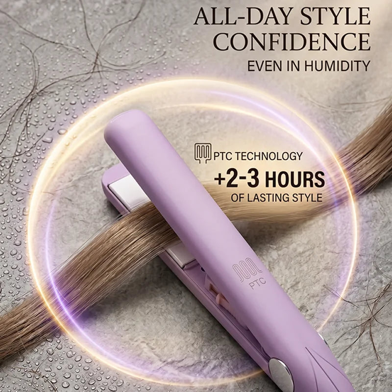 3-in-1 Mini Ceramic Hair Straightener & Curling Iron | Flat Iron