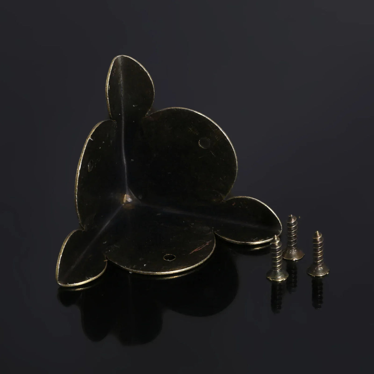 12pcs Antique Brass Corner Protectors for Furniture & Jewelry Boxes