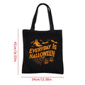 Everyday Is Halloween Black Canvas Tote Bag | Trick or Treat
