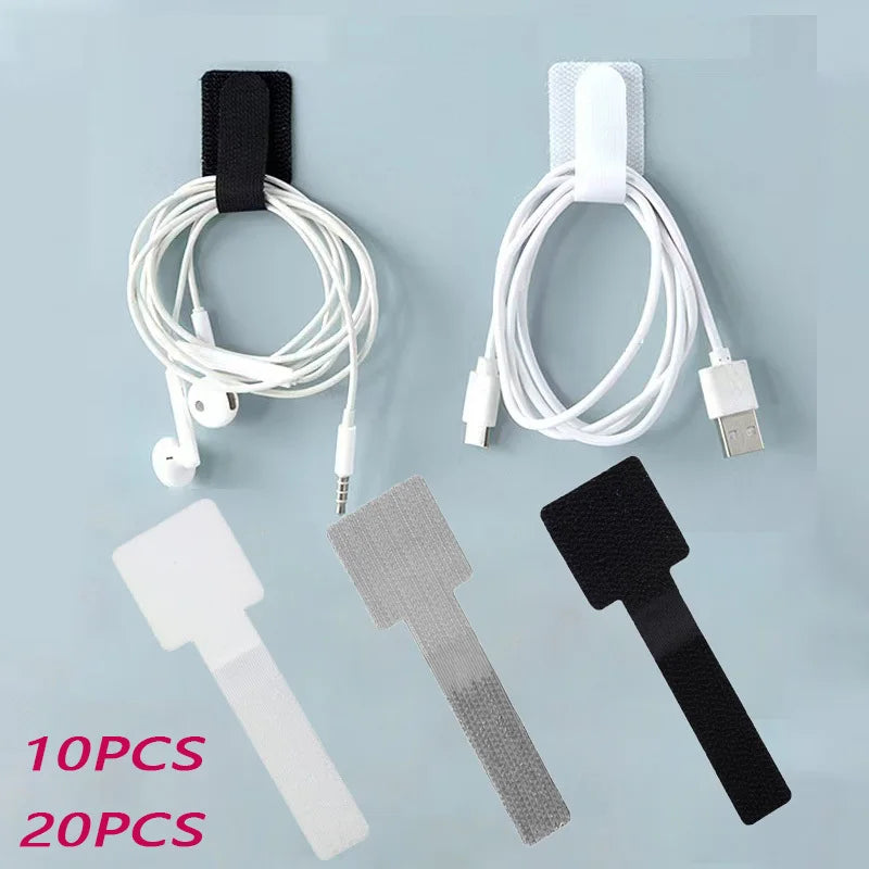 Reusable Velcro Cable Ties | Self-Adhesive Cord Organizer Straps