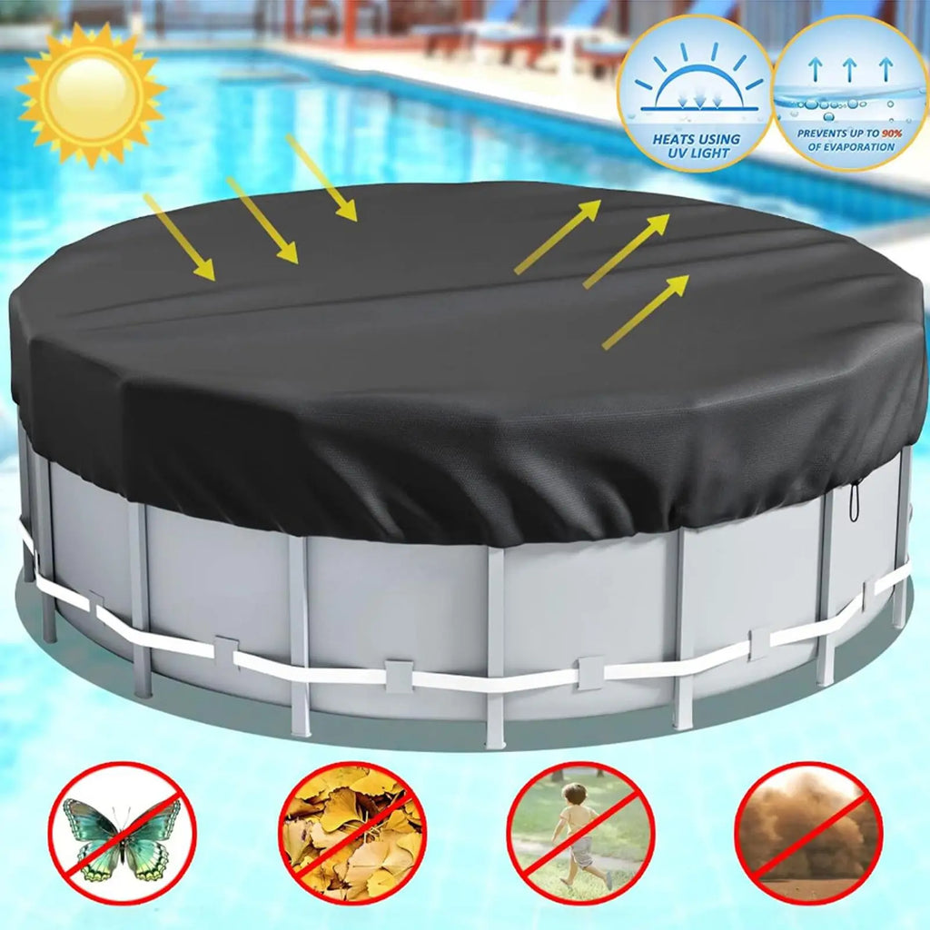 8 10 12FT Round Swimming Pool Covers Aboveground Pools Tub Cover