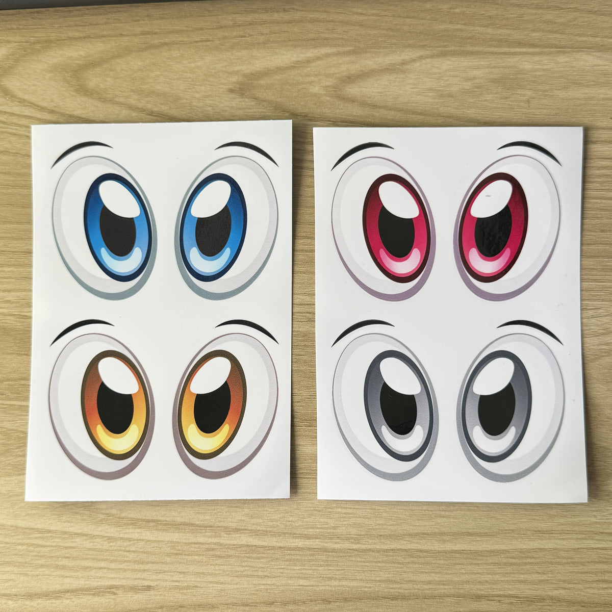 6-Pack Robot Eye Static Cling Vinyl Decals | Cars & Gadgets