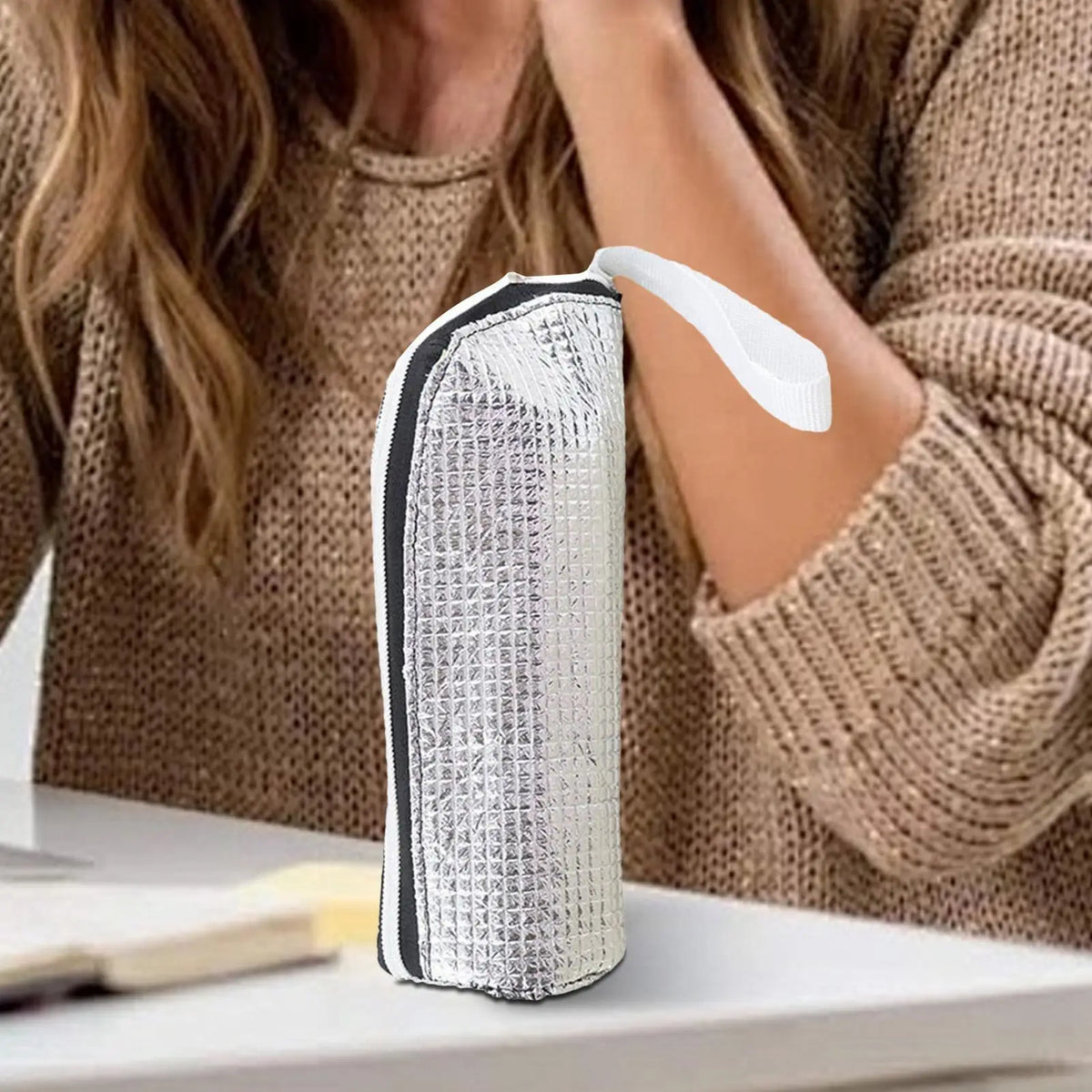 Insulation Bag Daily Portable Aluminum Foil Can Hang Water Cup Cover