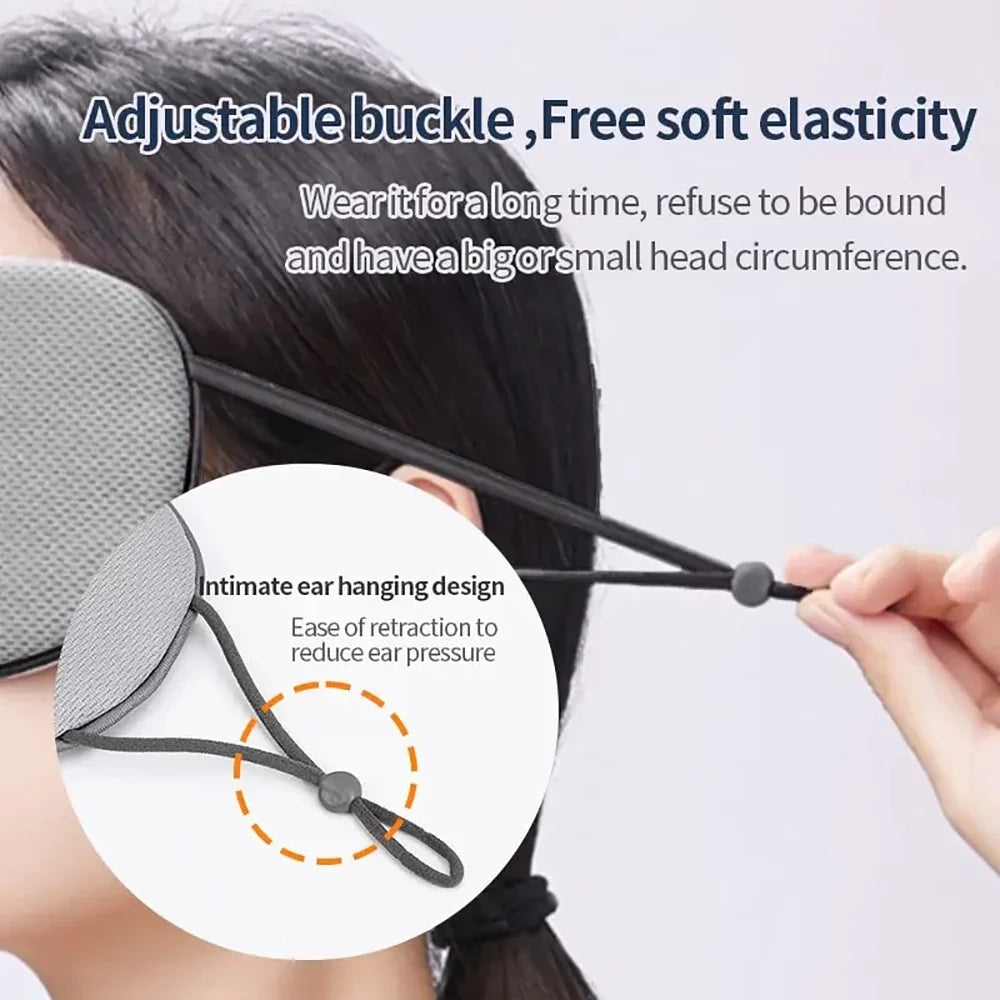 Korean Ice Silk Sleep Eye Mask | Warm & Cool, Light Blocking