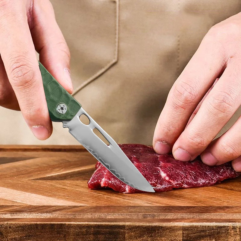 InLeung Folding Kitchen Knife – Sharp Stainless Steel Chef Knife