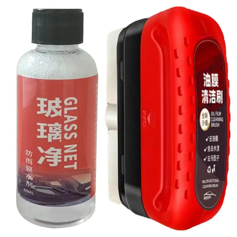 Auto Glass Oil Film Remover Sponge Towel Car Windshield Cleaner