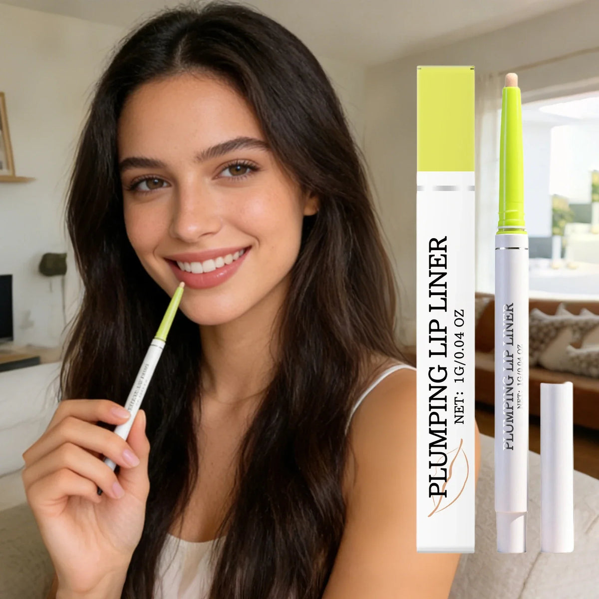 Matte Waterproof Lip Liner Pencil – Plumping & Long-Lasting