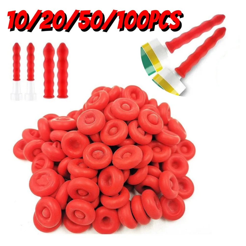 Rubber Caulk Saver Sealing Caps for Caulking Tubes – 10–100 Pack