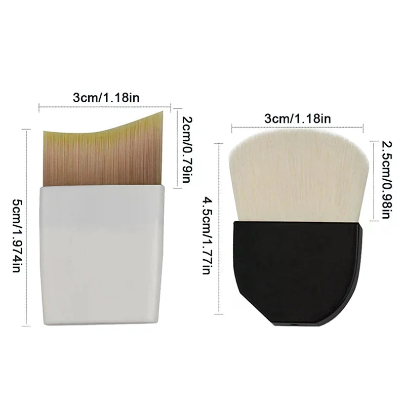Crescent Foundation Brush – Ultra-Thin Fluffy Soft Bristle Tool