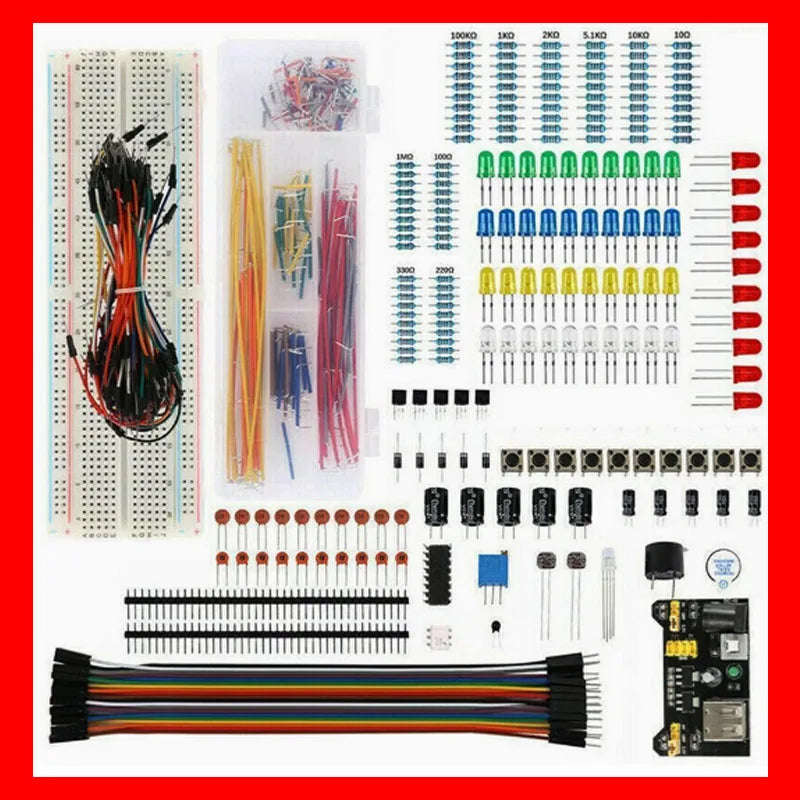 830 Breadboard Starter Kit – UNO R3 Electronic Components Set