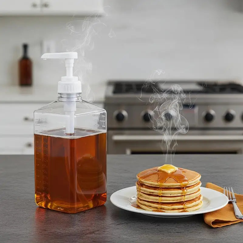 1600ml Honey Dispenser Jar with Pump Nozzle & Scale