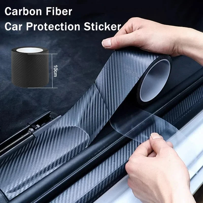 3D Carbon Fiber Protective Tape | Car Door Sill Anti-Scratch Film
