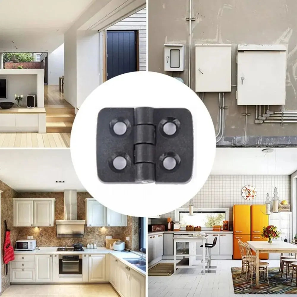 Professional ABS Plastic Door Hinge Black Durable Cabinet