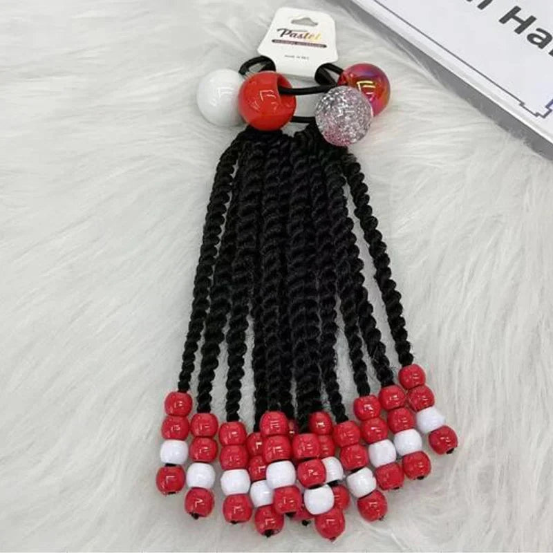 Girls Glow in the Dark Glitter Hair Bow Ponytail Accessories