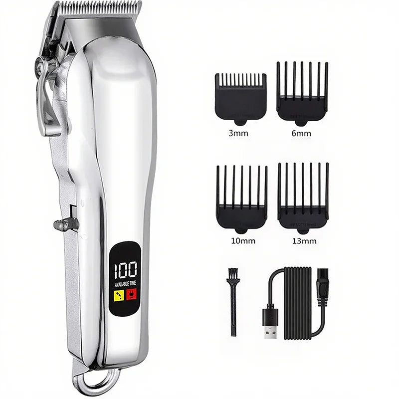 Cordless Electric Pet Clipper – Low Noise Dog & Cat Trimmer
