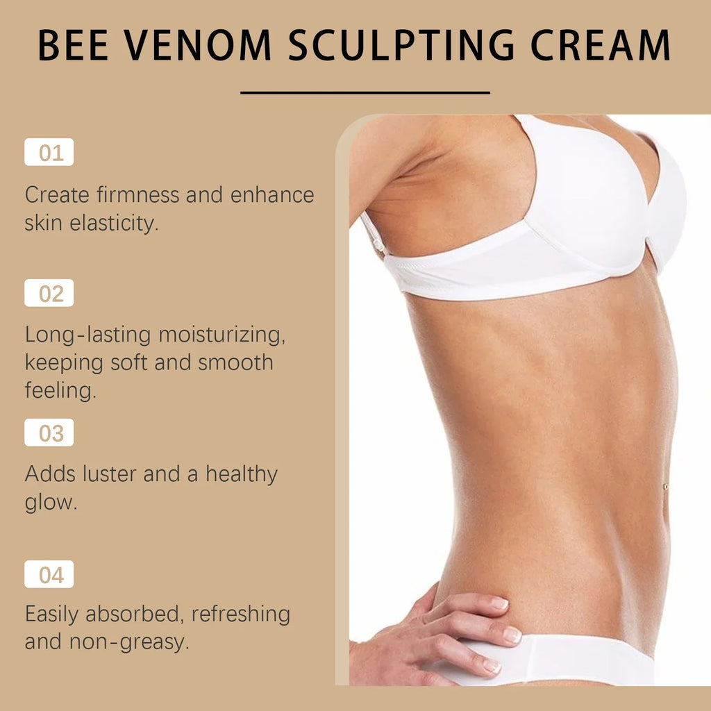 Bee Venom Sculpting Body Cream – Collagen & Hyaluronic Acid