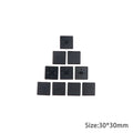 10Pcs Black Plastic End Caps for EU Aluminum Profile 2020–4545