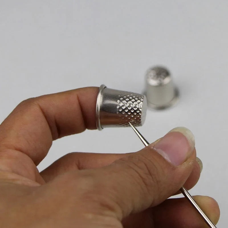10-Pack Metal Sewing Thimbles – DIY Finger Protector Set