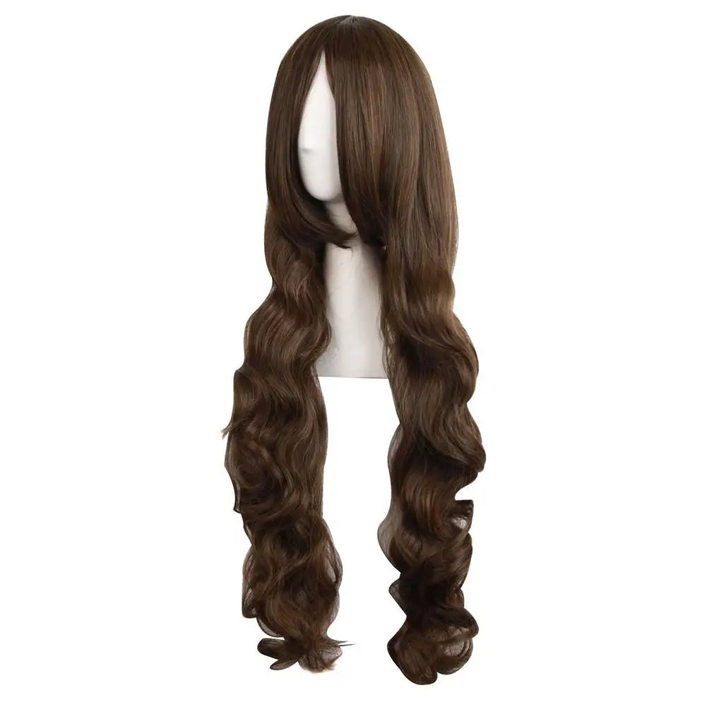 Women's 80cm Long Wavy Brown Cosplay Wig – Lolita Party Wig
