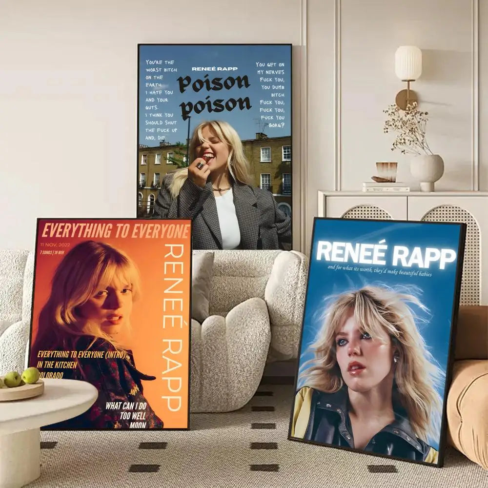 Renee Rapp Self-Adhesive Poster Sticker | Modern Wall Art
