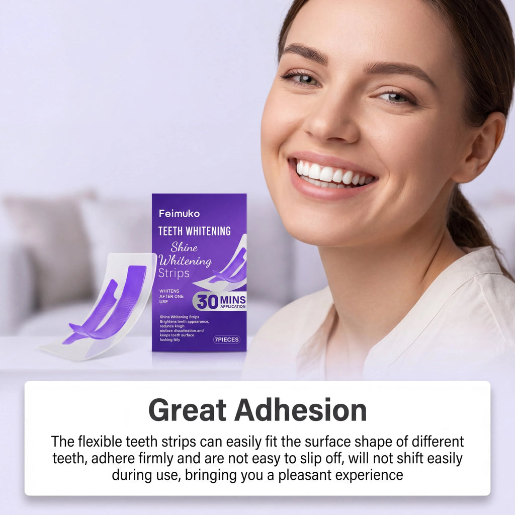 Purple Teeth Whitening Strips – 30-Min Brightening Oral Care