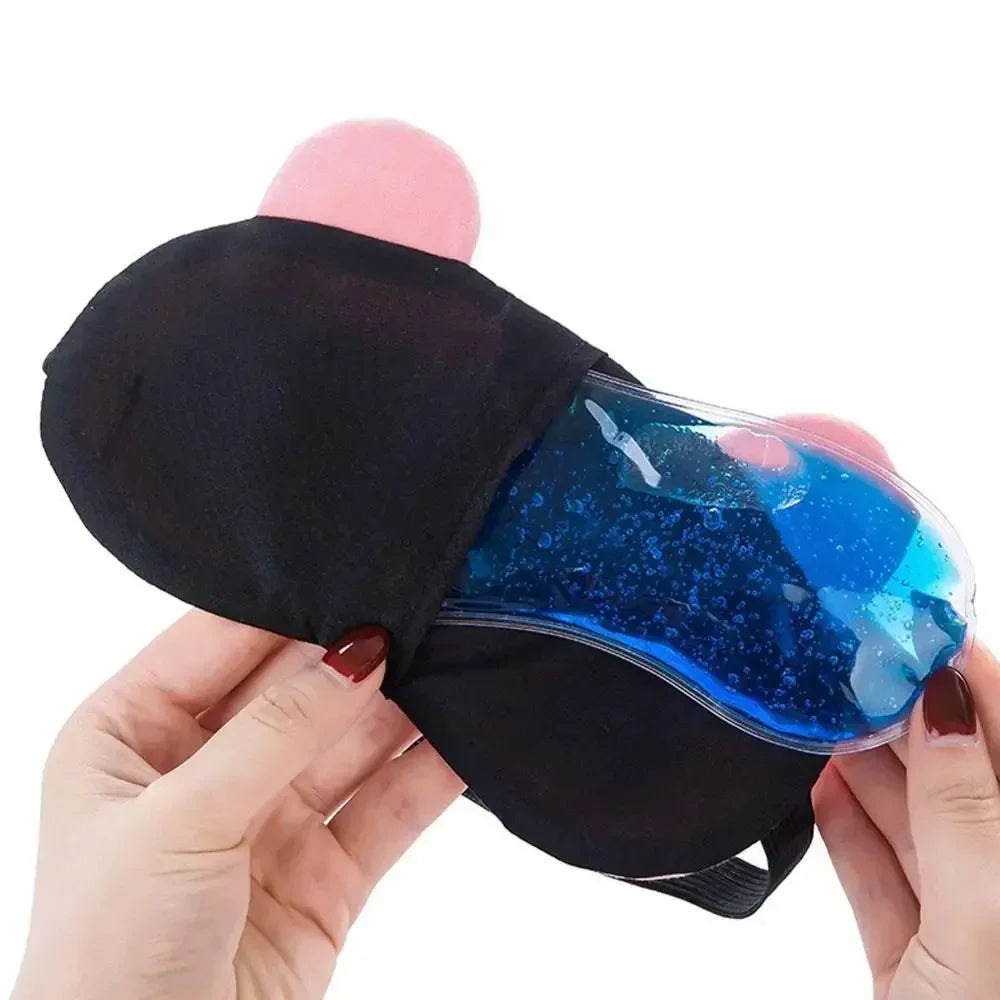 2-Pack Reusable Gel Eye Mask Ice Packs – Hot & Cold Compress