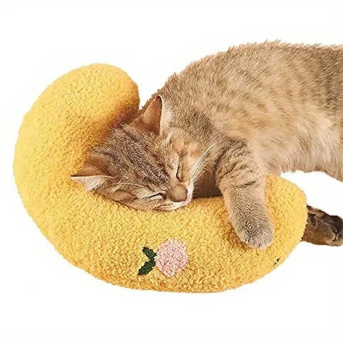 Pet Pillow Cats Dogs Soft Plush Thick Filling Cervical Support