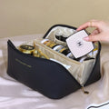 Travel Makeup Organizer Bag – Zippered Cosmetic Toiletry Pouch