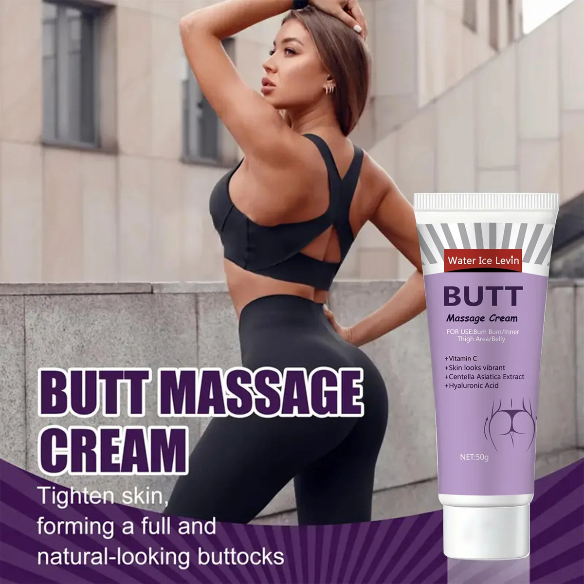 Hip & Body Cream – Glycerin, Vitamin C & Hyaluronic Acid