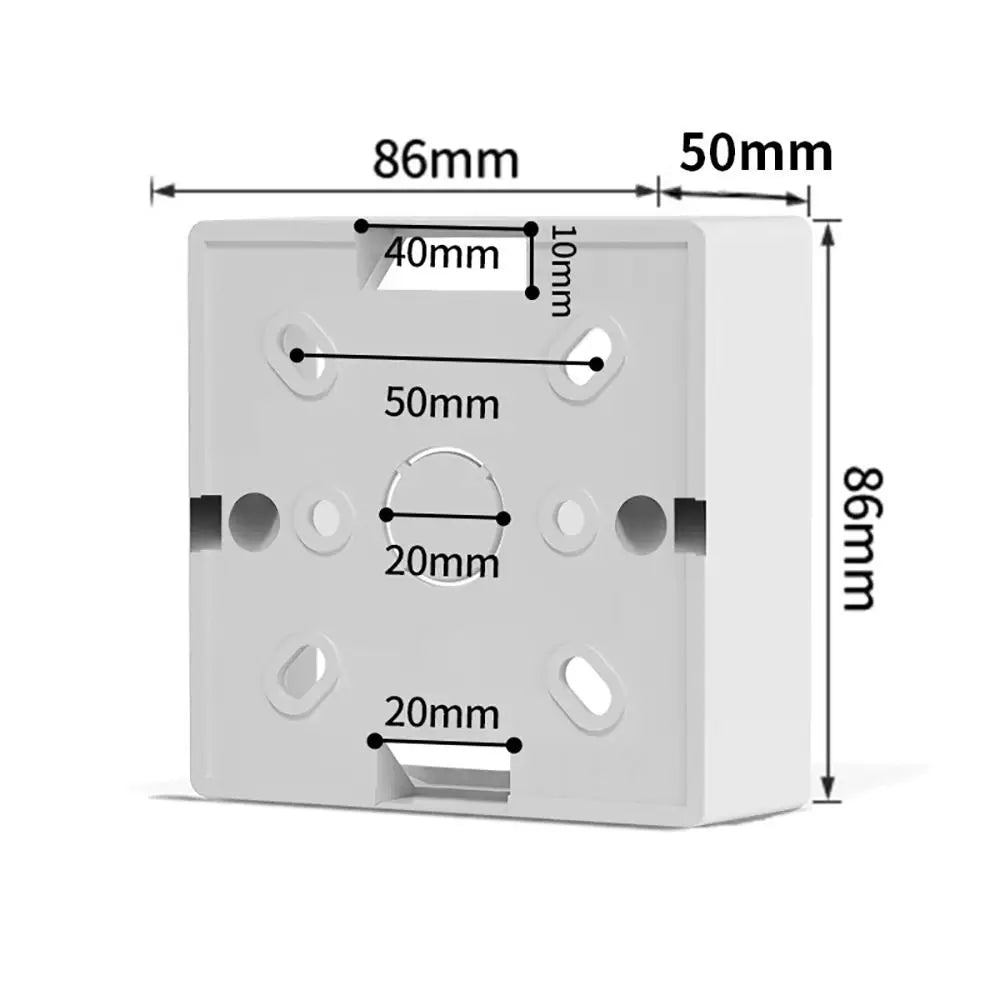 86 Type PVC Junction Box 33/50mm – Switch Socket Install Box