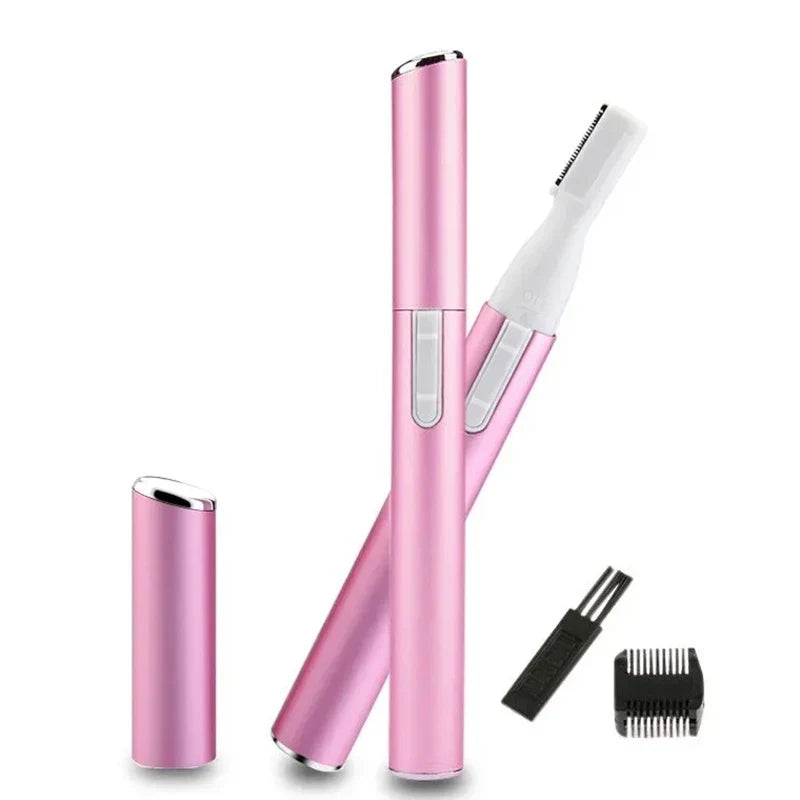 Electric Eyebrow Trimmer Mini Shaver Hair Remover Facial Neck Blur