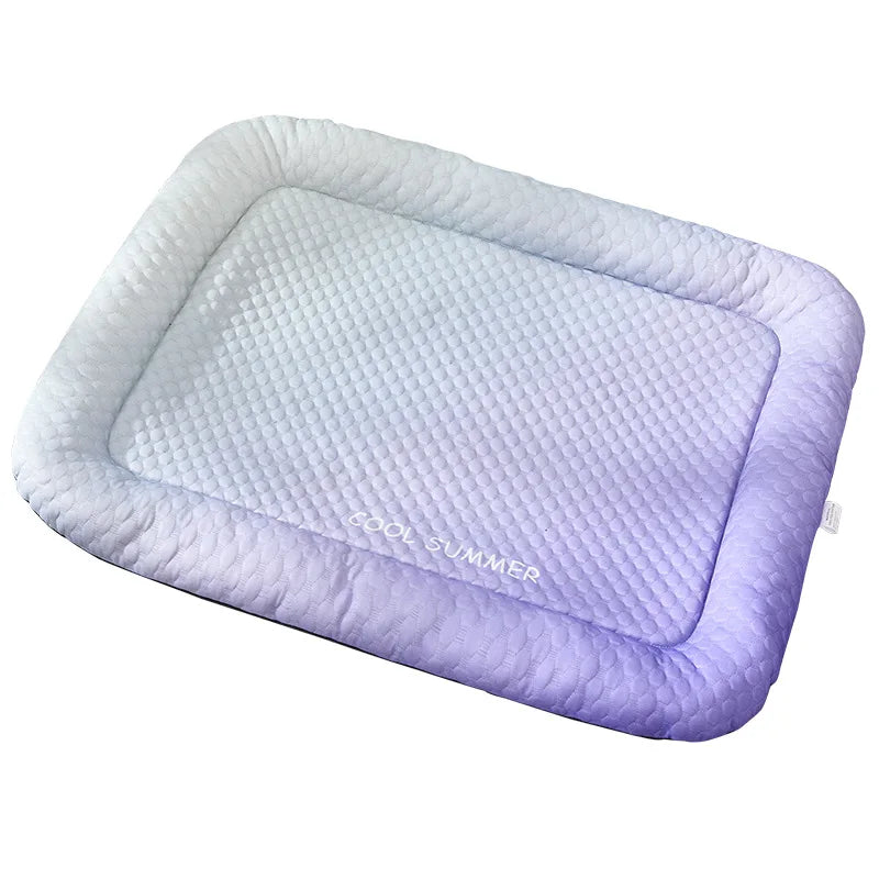 Summer Pet Ice Pads Cold Silk Cool Feeling Dog Beds Skin-friendly