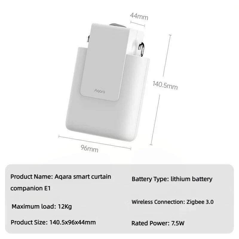 Aqara Smart Electric Curtain Motor E1 Zigbee 3 0 Hub Remote Control