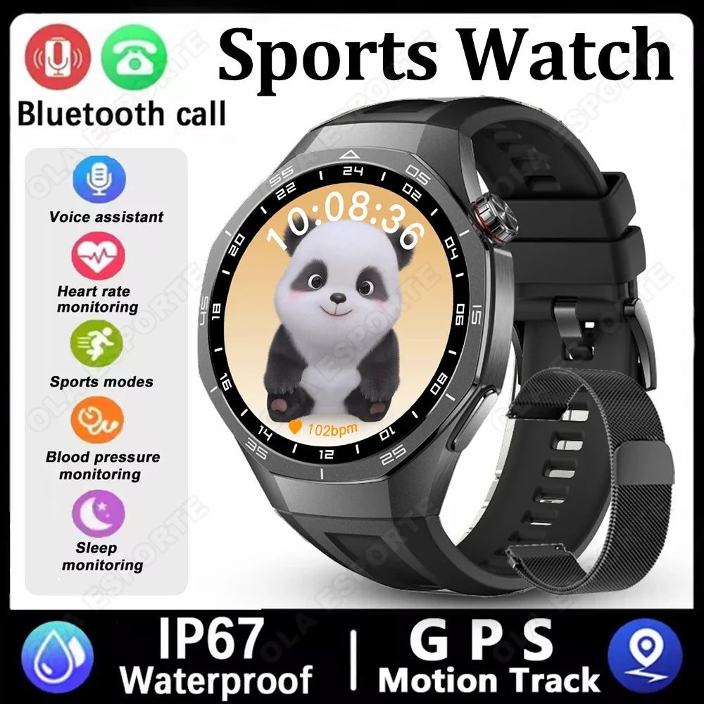 Smart Watches Men Women 1 5 360 HD Screen 330mAh Battery Heart Rate
