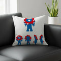 Myaku-Myaku Cartoon Linen Cushion Cover – Sofa & Bedroom Decor