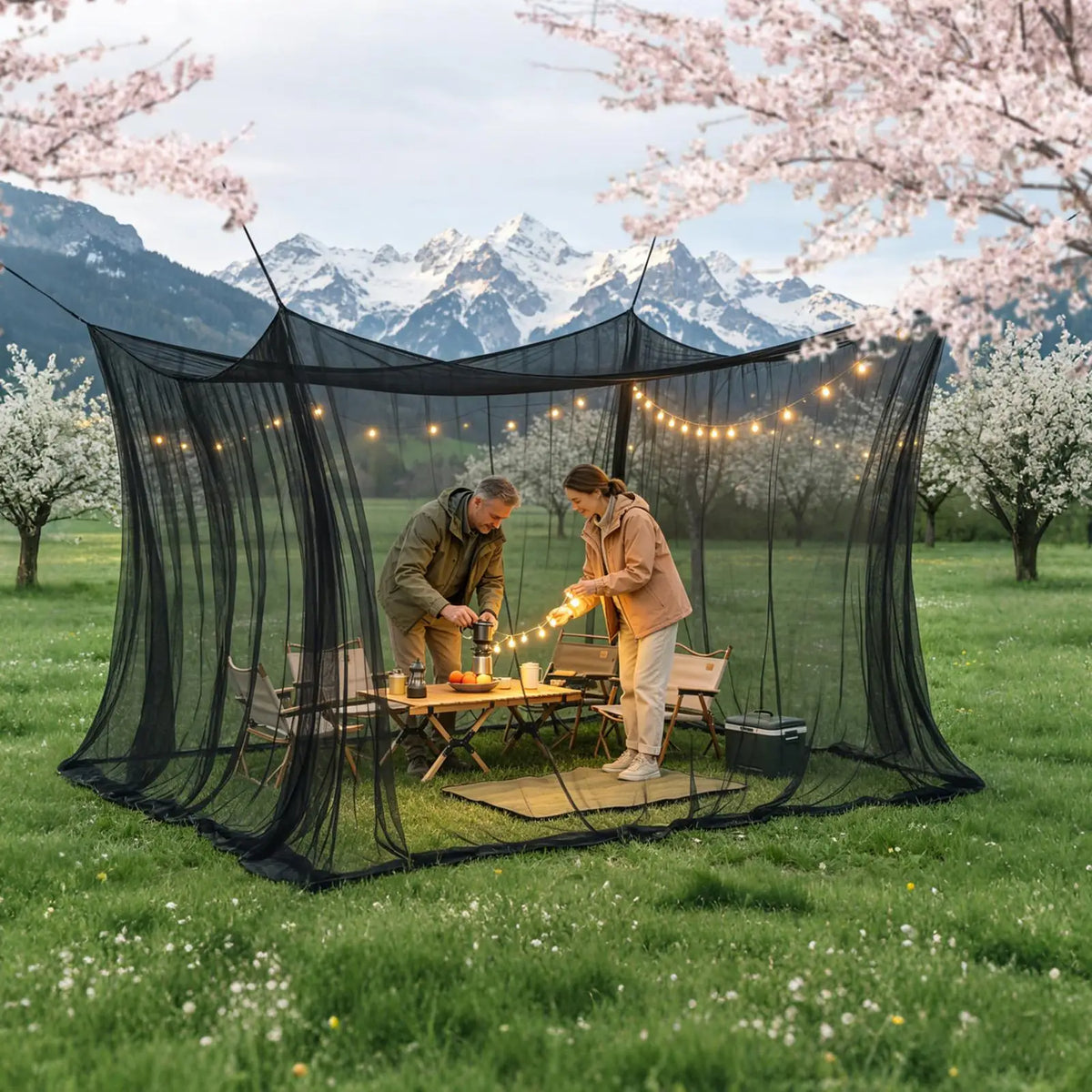 Camping Fly Net 300x300x250cm Mesh Canopy – Patio & Gazebo
