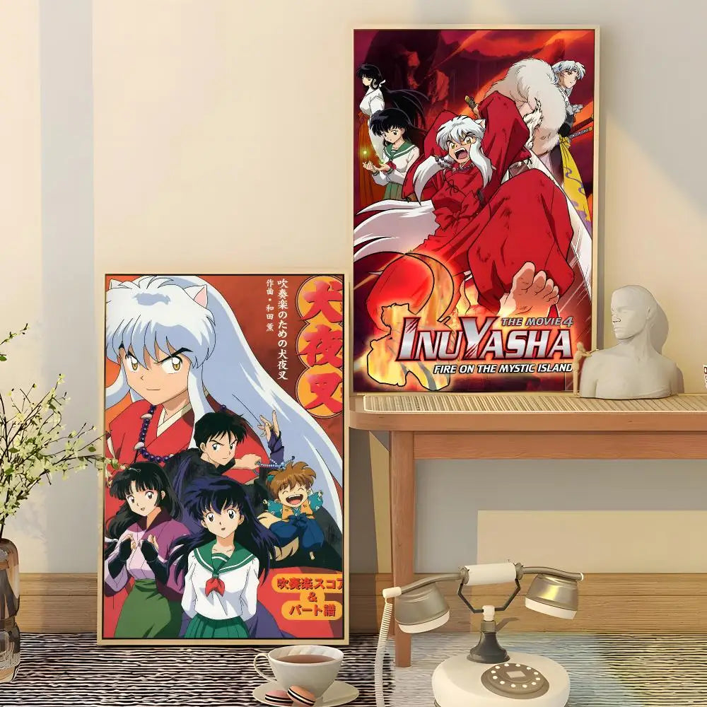Inuyasha Waterproof PVC Poster Stickers – Anime Wall Décor