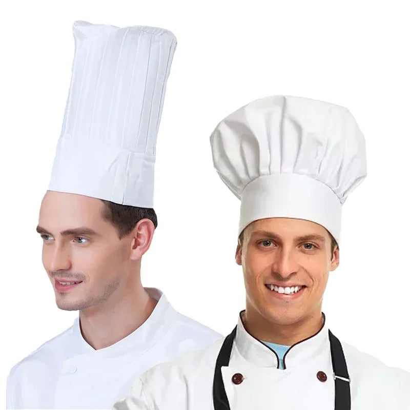 High22 Cook Cap White Chef Hat Waiter Waitress Kitchen Work Hotel