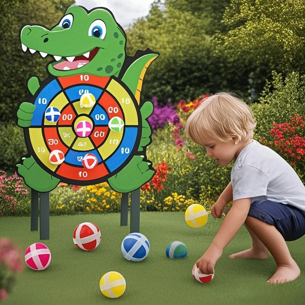 Educational Games Dart Board Kids Toy Stickey Ball Indoor Sports