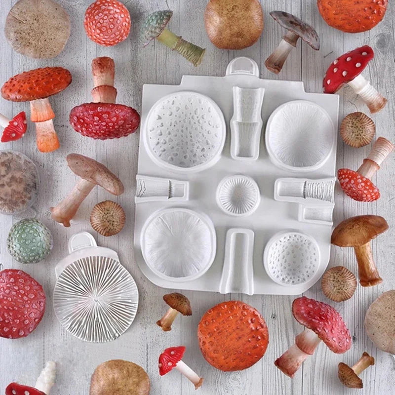 Mushroom Silicone Fondant Mold – Cake, Chocolate & Resin