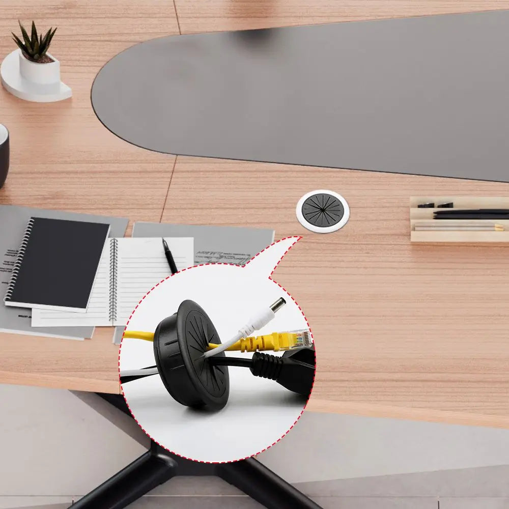 Practical Organizer Buckle Line Office Wire Hole Cover Computer