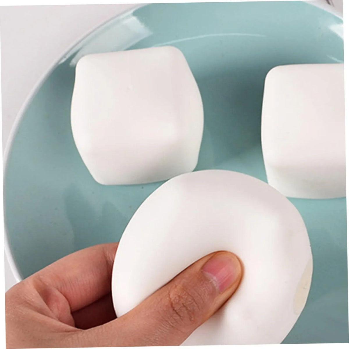 Squishy Tofu Stress Ball Sensory Fidget Toy Kids & Adults