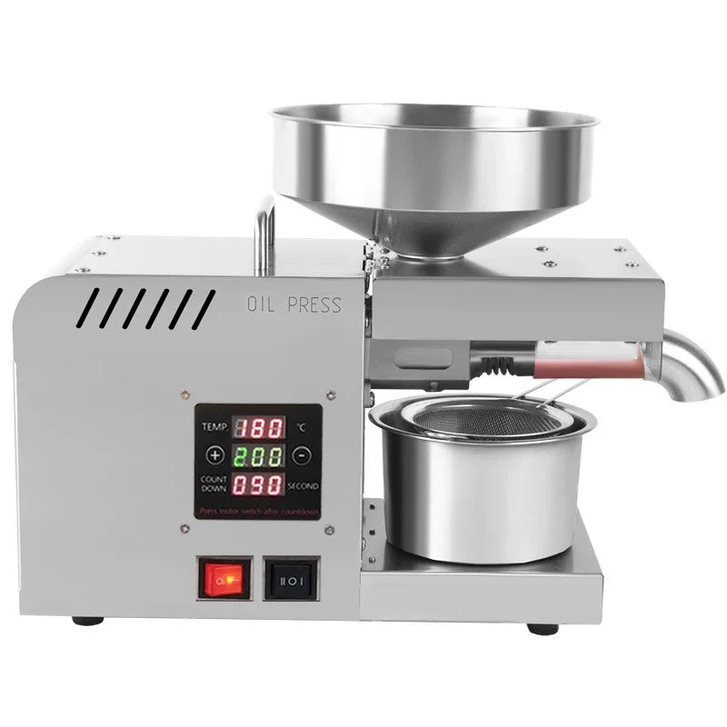 X5S Stainless Steel Home Oil Press – Peanut & Sesame 610W