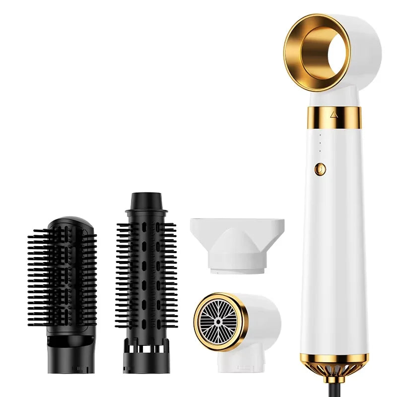 HOMEFISH 5-in-1 Hair Dryer Auto Curling Iron & Hot Air Styler